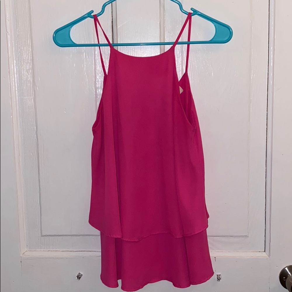 Boutique Hot Pink Tank Size XS